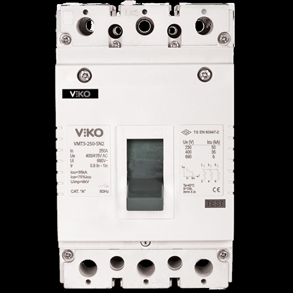 Viko 3x112-160A 35kA Kompakt Termik Ayarlı VMT2-160-SN2Kompakt ŞalterlerVİKOVMT2-160-SN2-15010