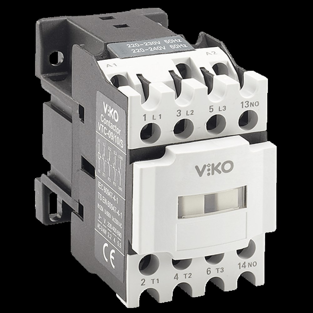 Viko Kontaktör 9A 1NO VTC-09/10/SKontaktörlerVİKOVTC-09/10/S-15047
