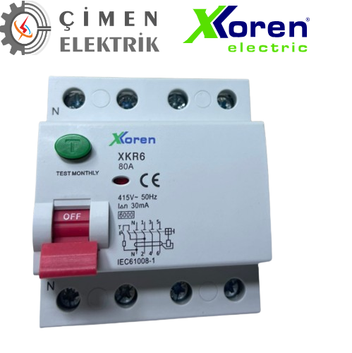 XKOREN 4X80A 30MA 6KA Kaçak Akım RÖLESİ XKR64P-30-80XKOREN 4X80A 30MA 6KA Kaçak Akım RÖLESİ XKR64P-30-80976,80 Kaçak Akım RöleleriXKORENXKR64P-30-80-27800