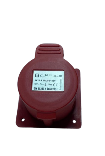 ZELKON ZEL 103 5x16A  Makine Prizi ZELKON ZEL 103 5x16A Makine Prizi | Endüstriyel Tip Priz | cimenelektrik.comFiş ve PrizlerZELKONZEL-103-30776