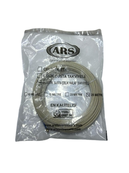 ARS 25 Metre Plastik Susta Çelik Halat TakviyeliKarışık MalzemelerARS 340974-30556