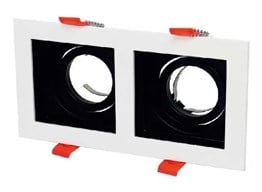 NOAS YL60 2361 Amazon Beyaz İkili Kare Spot Kasası GU10 DuyNOAS YL60 2361 Amazon Beyaz İkili Kare Spot Kasası GU10 Duy - Çimen ElektrikSıva Altı Led SpotlarNOASYL60-2361-31793