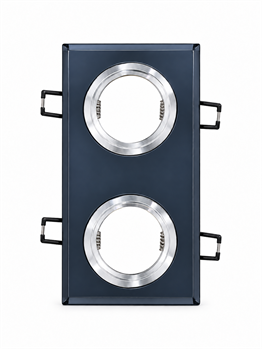 NOAS YL65 2610 Hades Led Çerçeveli 4000K Kristal 2 Lİ Kare Cam Spot GU10 DuyDekoratif Cam SpotlarNOASYL65-2610-32035