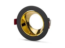 NOAS YL60 2022 Ren Siyah Gold Yuvarlak Spot KasasıSıva Altı Led SpotlarNOASYL60-2022-31101