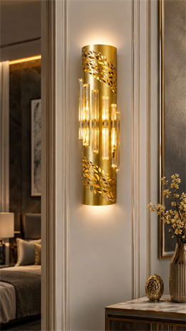 TAÇ Gold Kasa Dekoratif Ledli Duvar Aplik Pilli Ve Elektrikli 3200K Gün IşığıLed ApliklerNazariumTAÇ-GOLD-31836