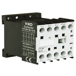 Viko Mini Kontaktör 6A 230v 1NO VTCM-06/10/SKontaktörlerVİKOVTCM-06/10/S-17010