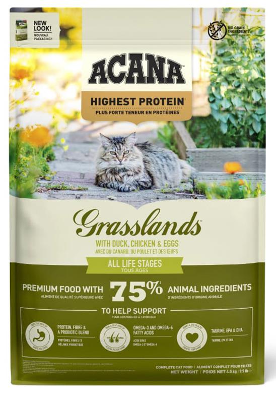 Acana Grasslands Ördekli Tahılsız Kedi Maması 4,5 kg