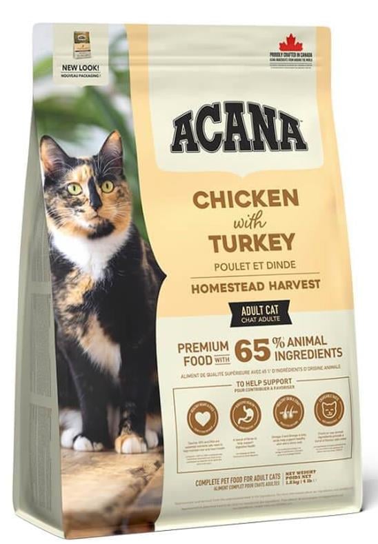 Acana Homestead Harvest Tavuk Ördek ve Hindili Yetişkin Kedi Maması 340 gr