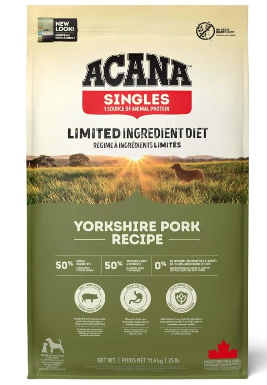 Acana Yorkshire Pork Domuz Etli ve Balkabaklı Köpek Maması 11,4 Kg