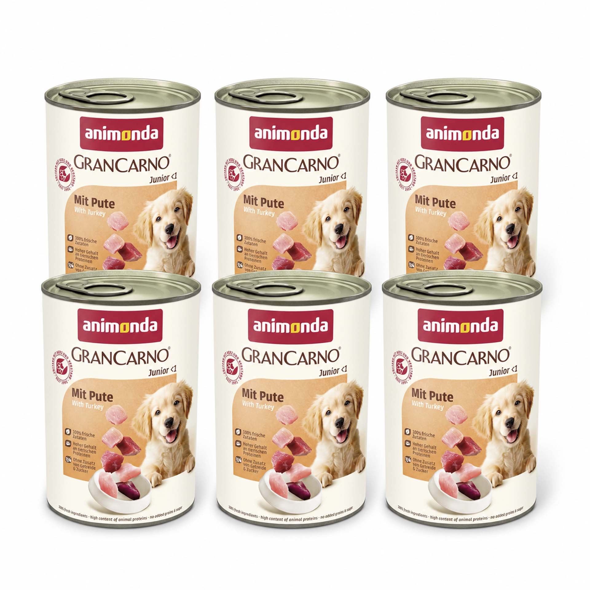 Animonda Gran Carno Junior Hindi Etli Yavru Köpek Konservesi  400 Gr x 6 Adet