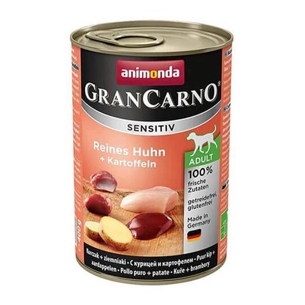 Animonda Gran Carno Sensitiv Patatesli Ve Tavuklu Yetişkin Köpek Konservesi  400 Gr