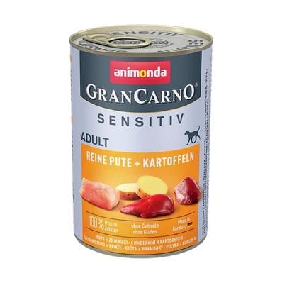 Animonda Gran Carno Sensitiv Patatesli Ve Hindili Yetişkin Köpek Konservesi  400 Gr
