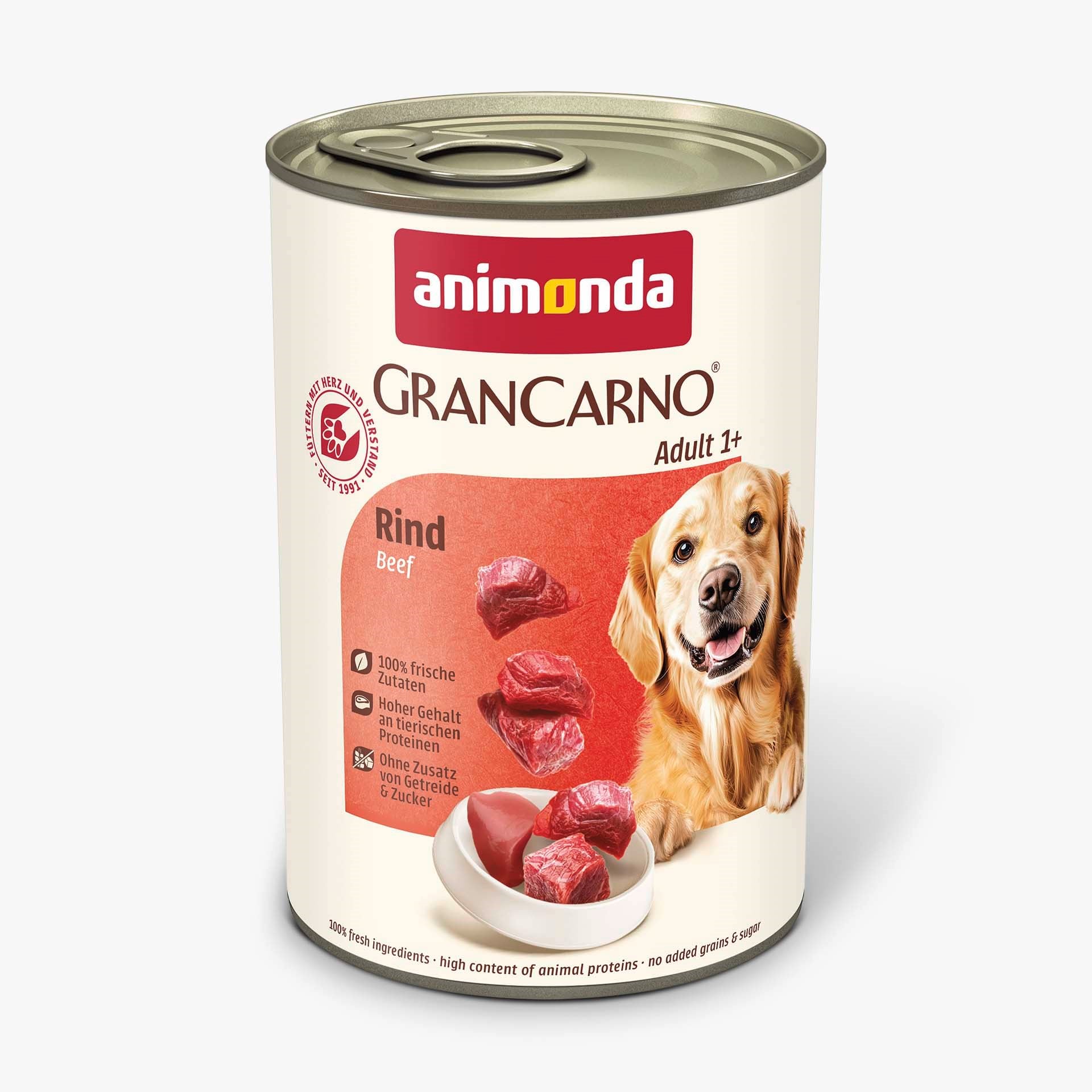 Animonda Gran Carno Sığır Etli Yetişkin Köpek Konservesi  400 Gr