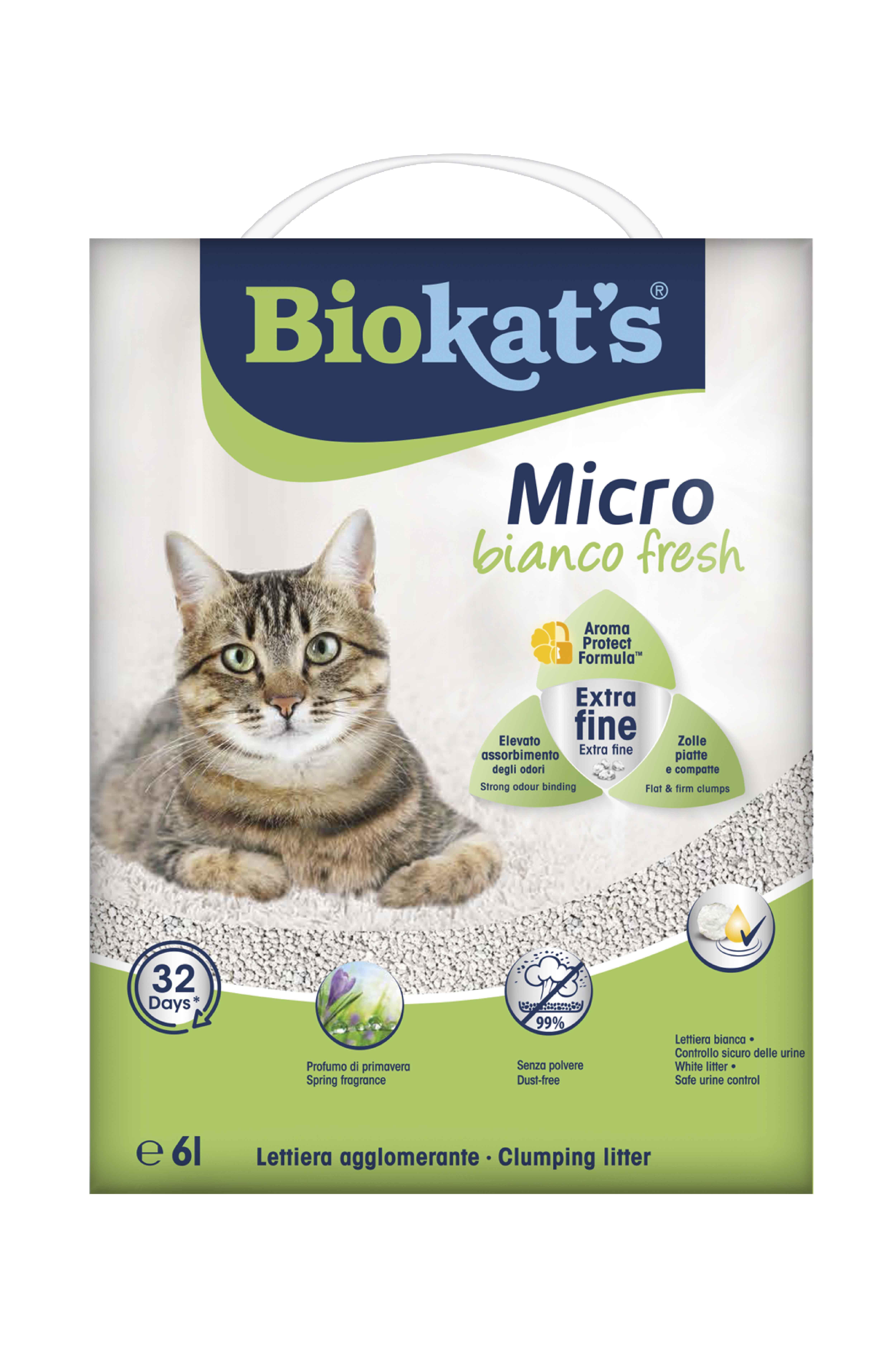 Biokats Bianco Fresh Micro Kedi Kumu 6 L (Gimcat Malt Macun Hediyeli 20 g)
