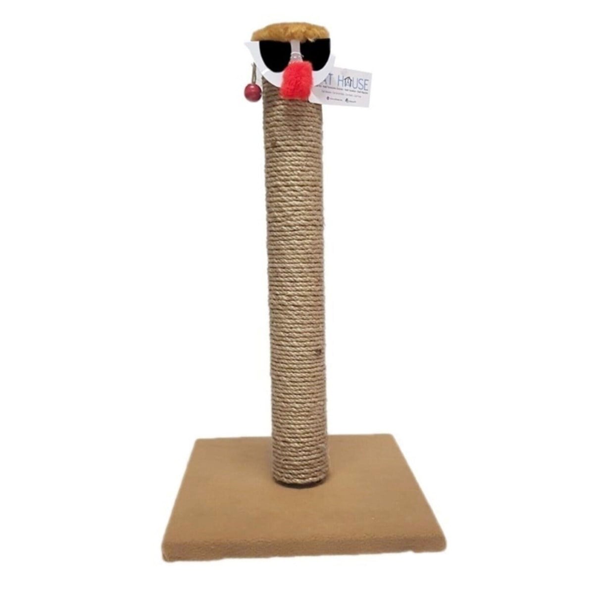 Cat House Palyaço Kedi Tırmalama Tahtası  54 cm Kahverengi
