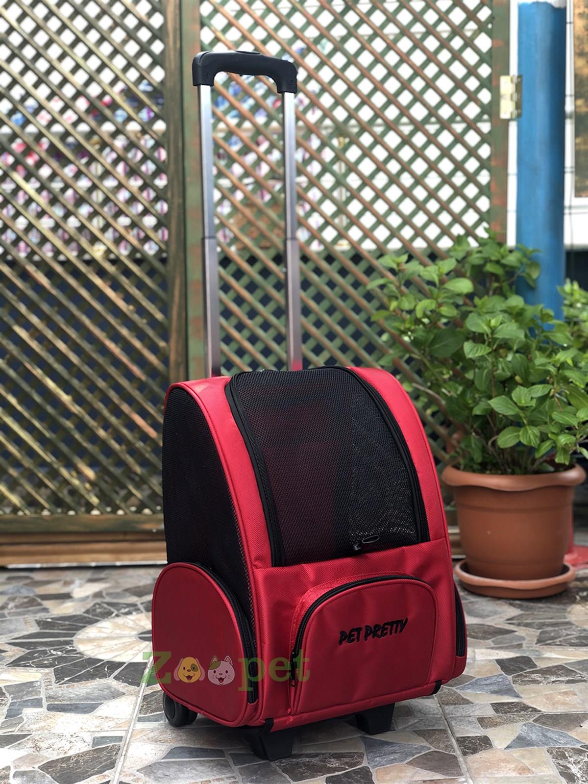 Ferplast Trolley Çekçekli Kedi Köpek Taşıma Çantası 32 cm x 28 cm x 51 cm