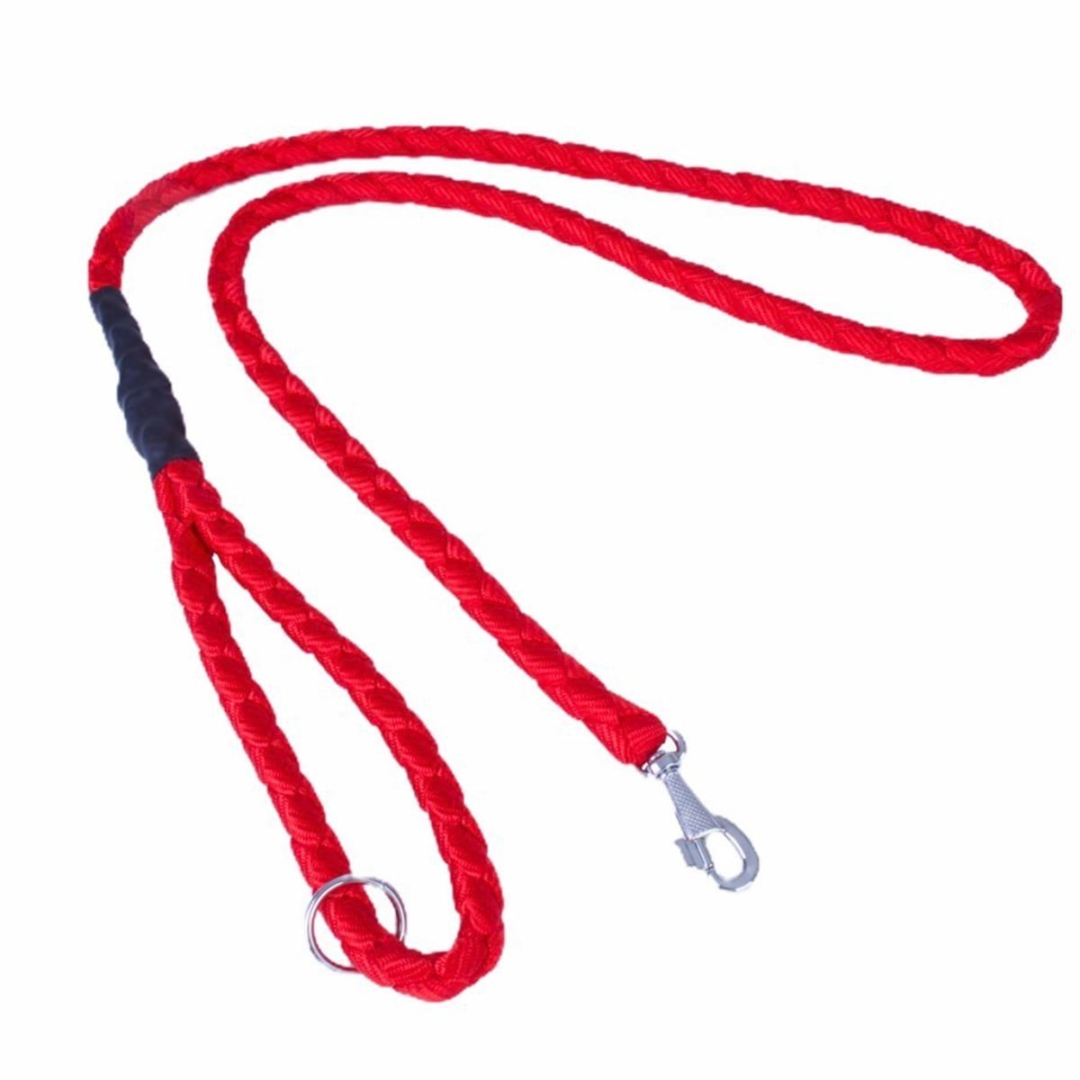 Doggie El Yapımı Dokumadan Köpek Gezdirme Tasması 2,5 x 120 cm Kırmızı