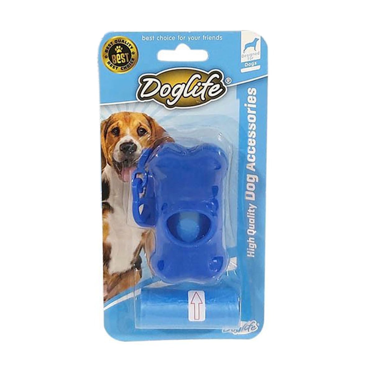 Doglife Köpek Dışkı Toplama Poşeti Seti Mavi  2 Yedekli