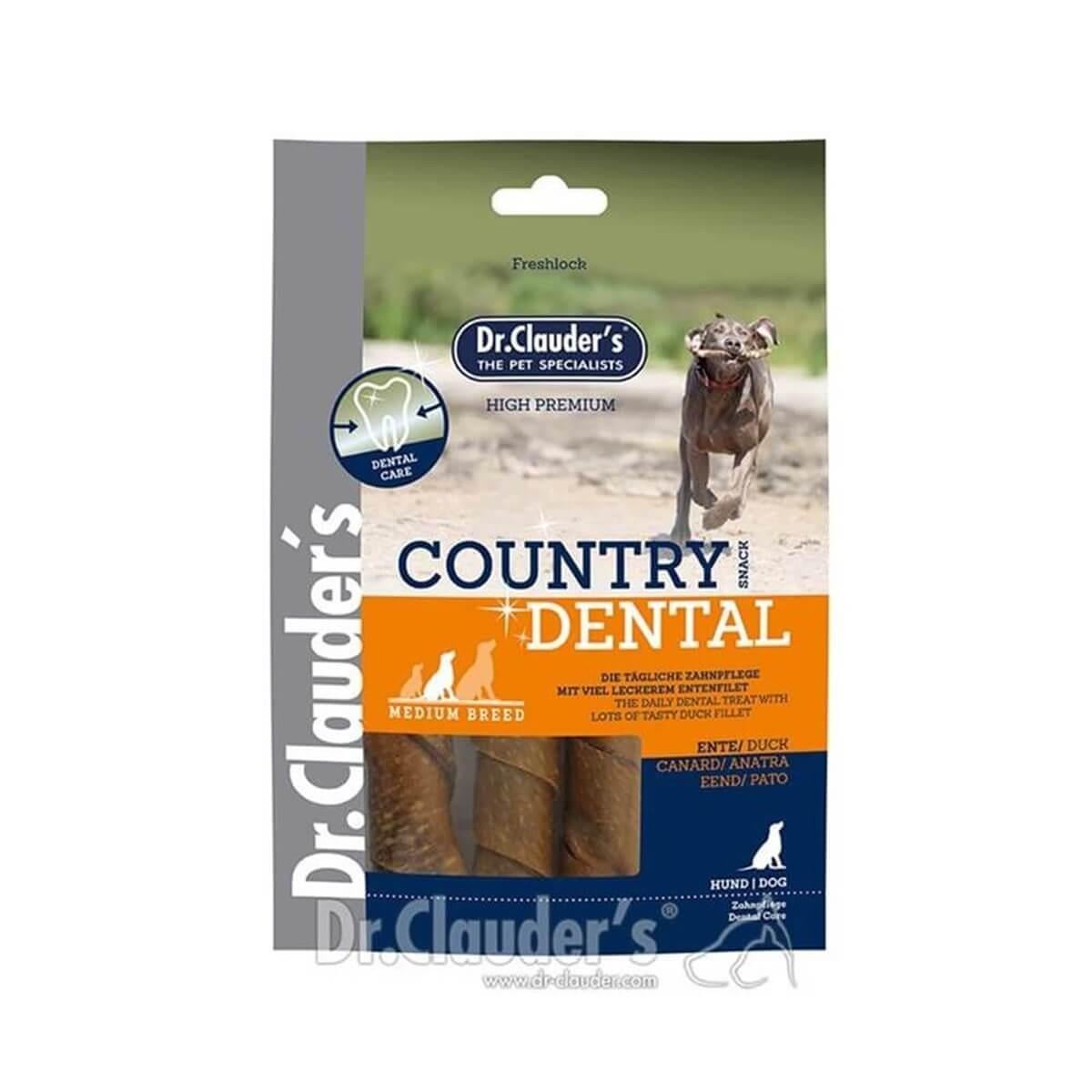 Dr. Clauder's Country Dental Ördekli Köpek Ödülü 120 gr