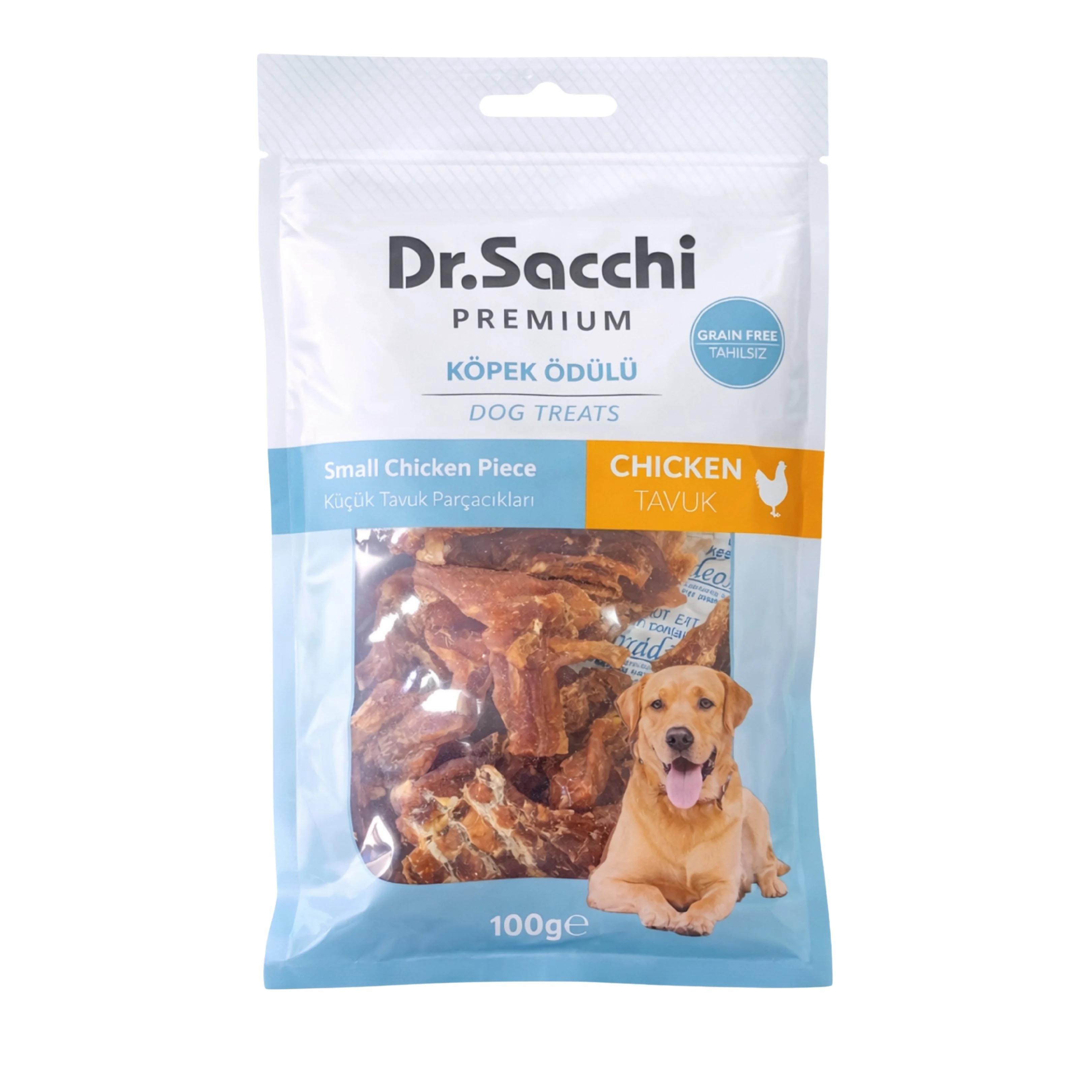Dr. Sacchi Tavuk Parçacıklı Köpek Ödülü 100 g