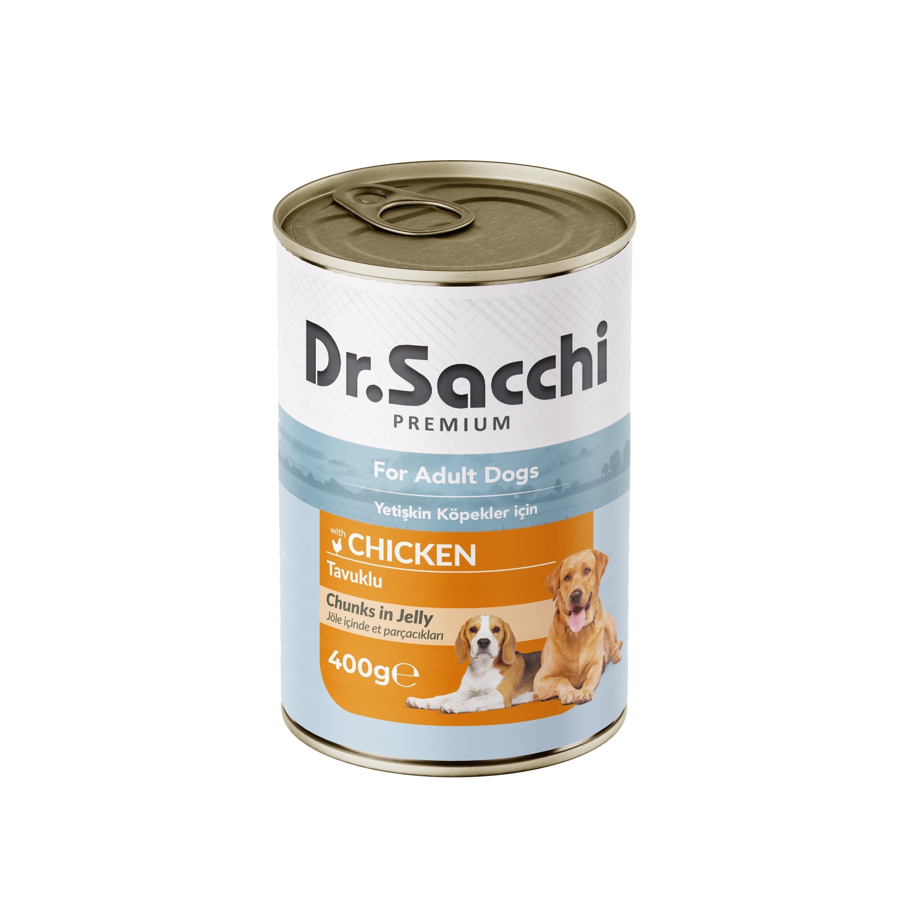 Dr. Sacchi Delicious Tavuk ve Hindi Etli Köpek Konservesi  400 gr