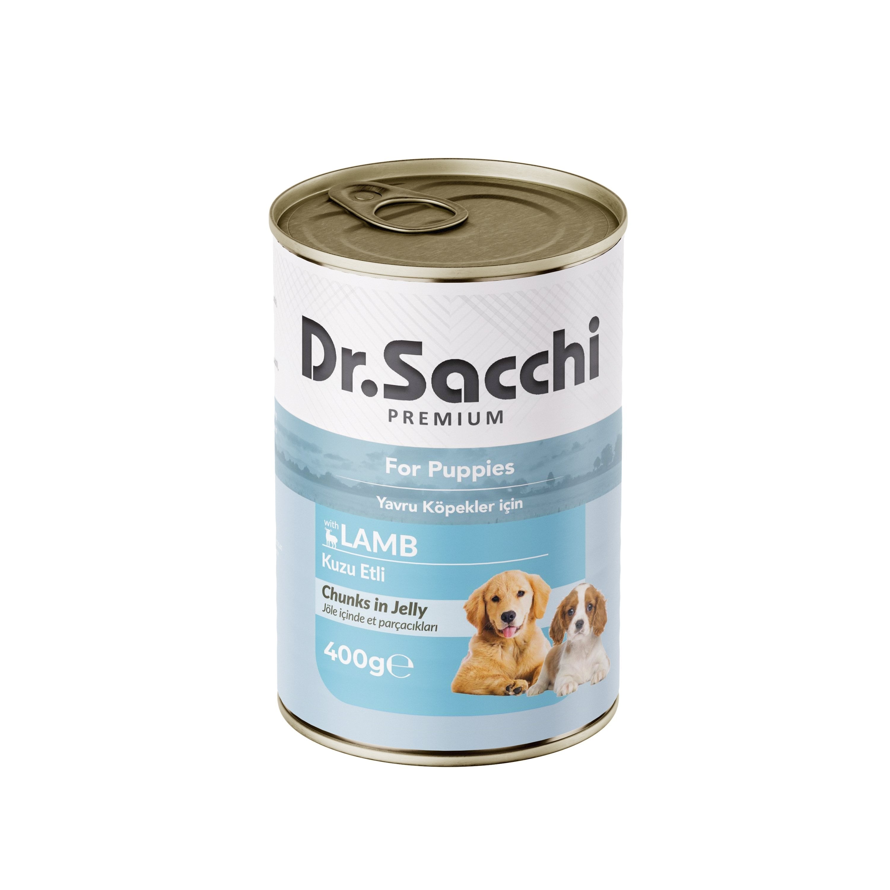 Dr. Sacchi Delicious Kuzulu Yavru Köpek Konservesi  400 gr