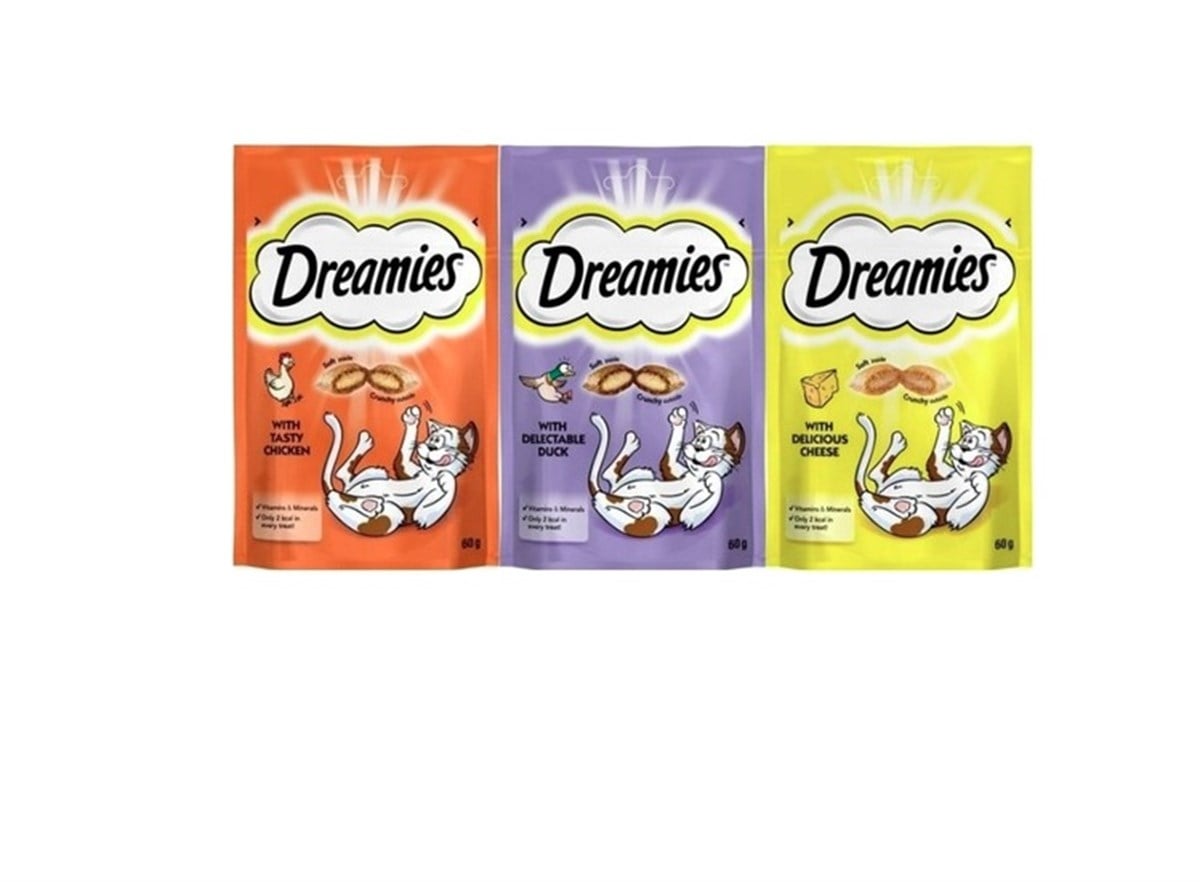 Dreamies Kedi Ödül Maması 60 gr (3 Adet)