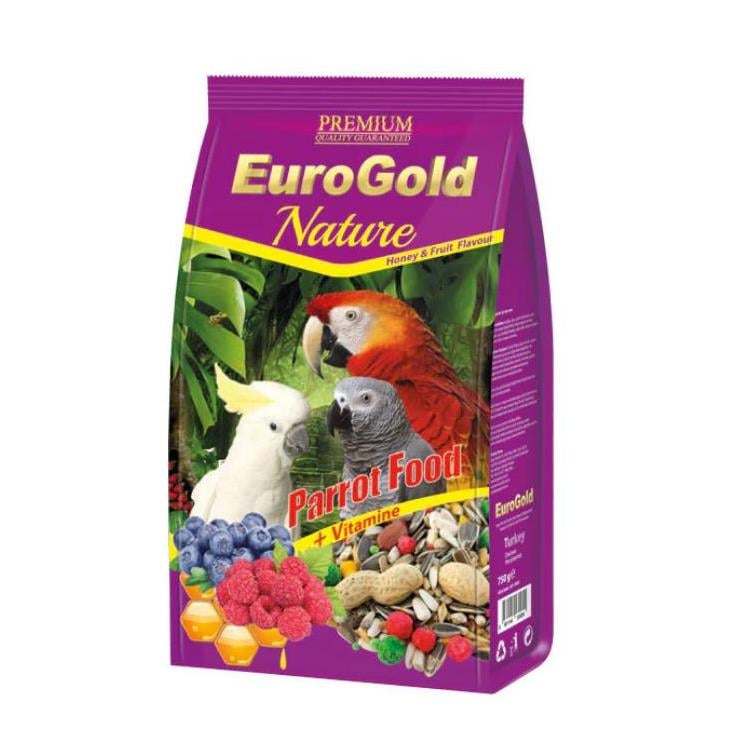 EuroGold Premium Meyve Ve Bal Aromalı Papağan Yemi 750 g