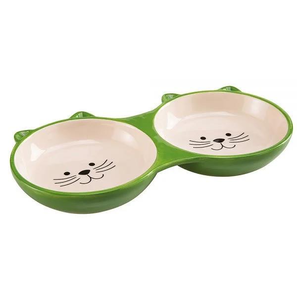 Ferplast İzar İkili Seramik Kedi Köpek Mama Kabı 230 ml
