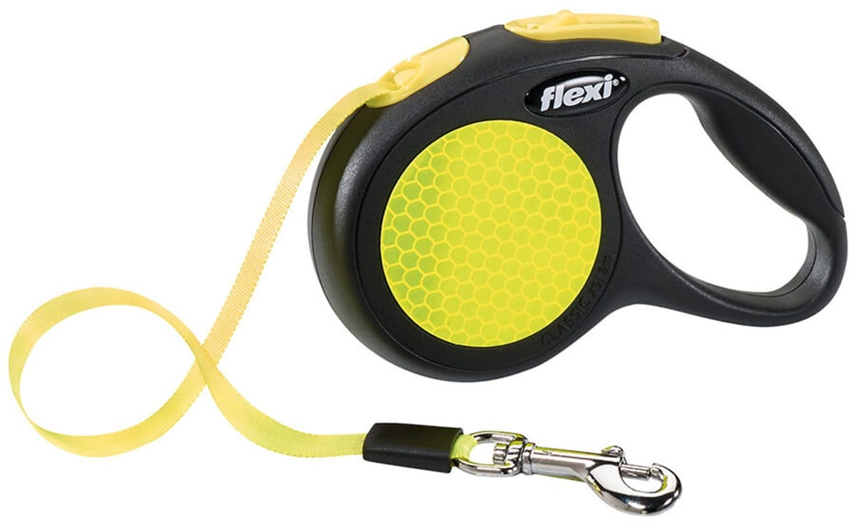 Flexi Neon Otomatik Şerit Tasma Large 5 Mt