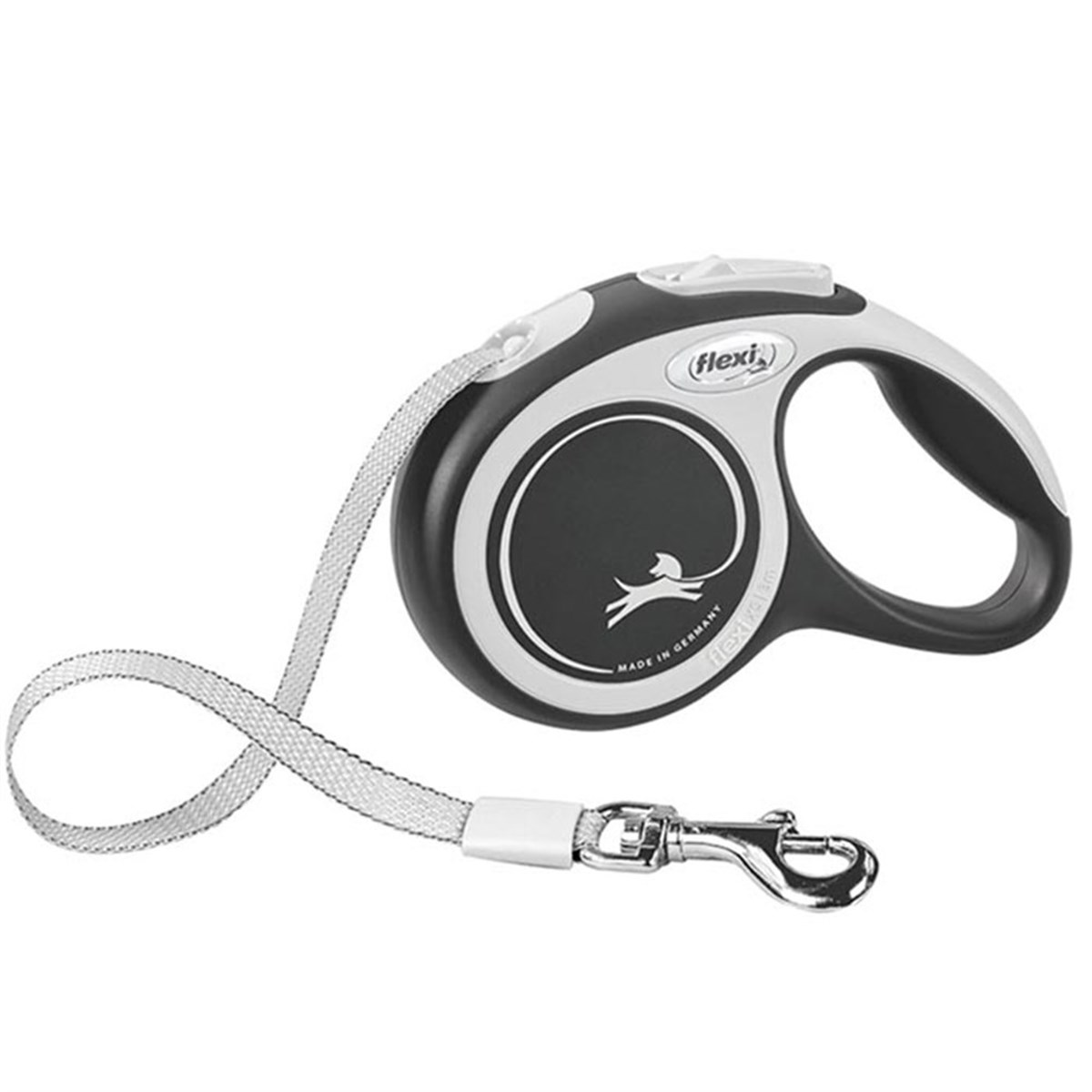 Flexi New Comfort Siyah Otomatik Şerit Gezdirme Tasması  5 Mt (S)