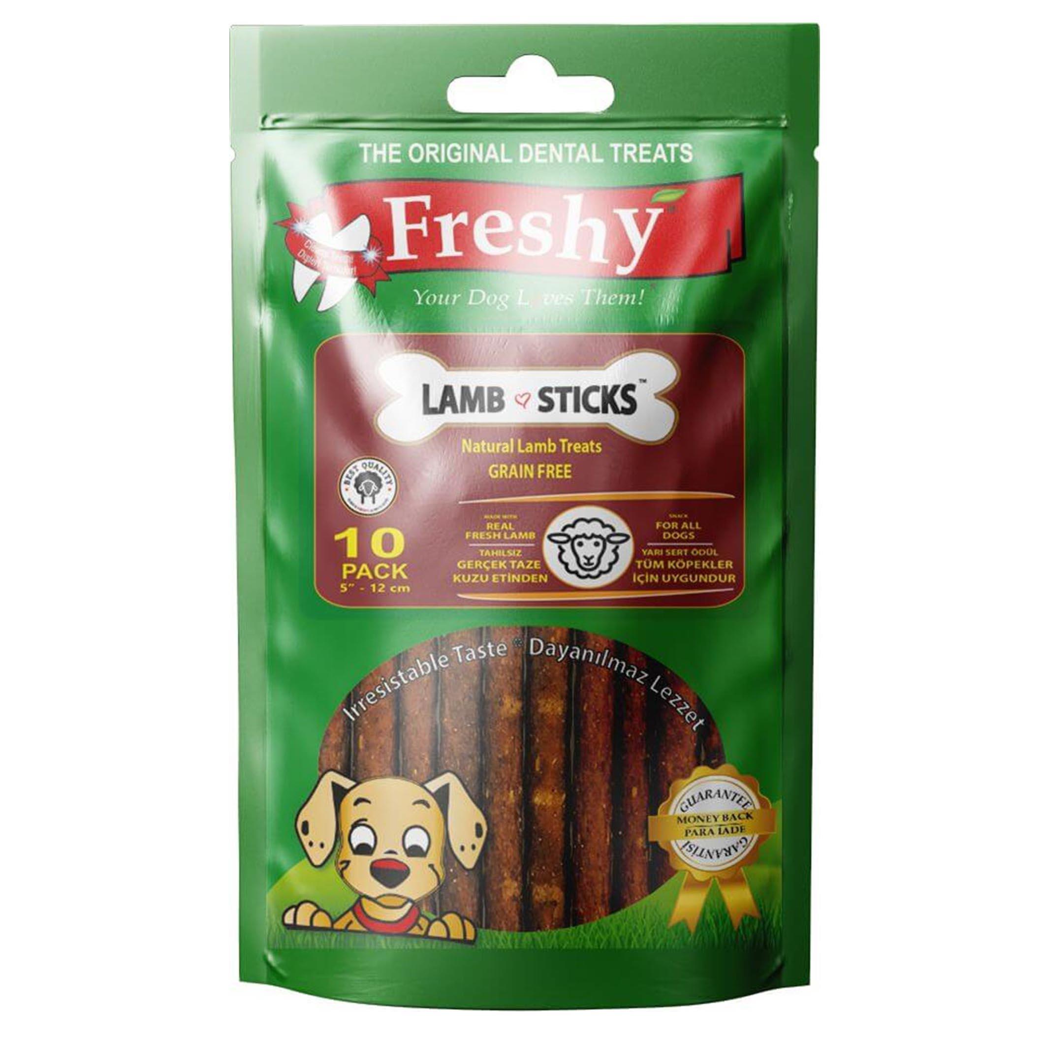 Freshy Lamb Sticks Tahılsız Kuzulu Çubuk Köpek Ödülü  10 Adet