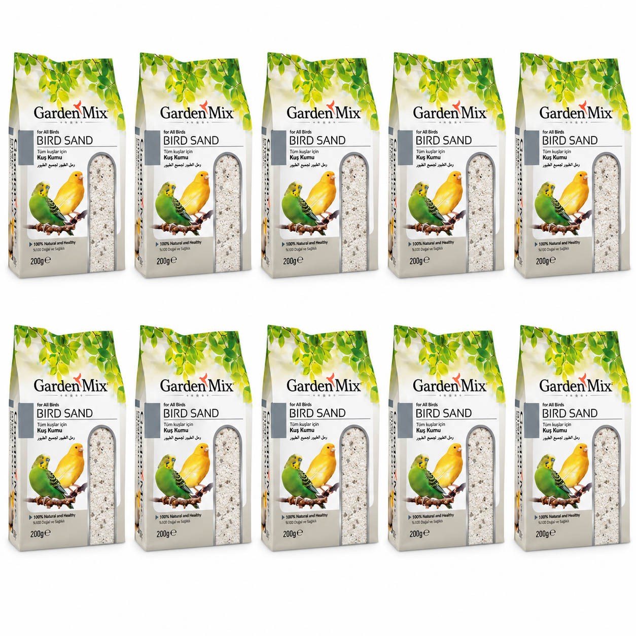 Garden Mix Bird Sand Kuş Kumu 200 g (10 Adet)
