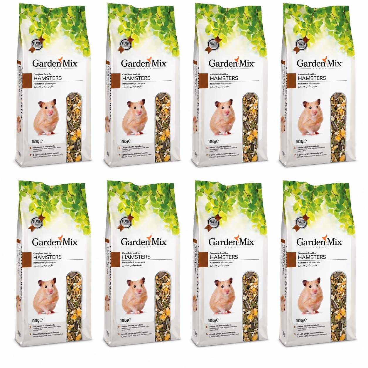 Garden Mix Platin Hamster Yemi 1 kg (8 Adet)