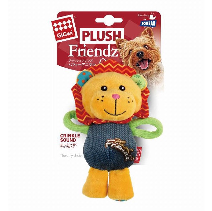 Gigwi Plush Friendz Peluş Aslan Köpek Oyuncağı 17 cm
