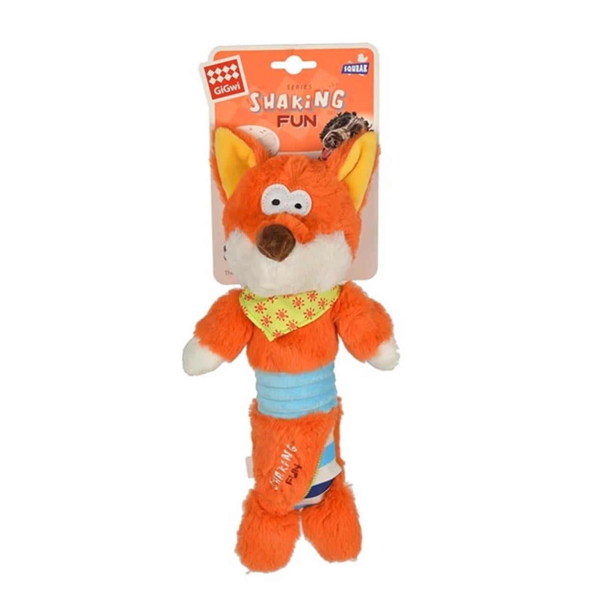 Gigwi Shaking Fun Sesli Peluş Tilki Köpek Oyuncağı 34 cm