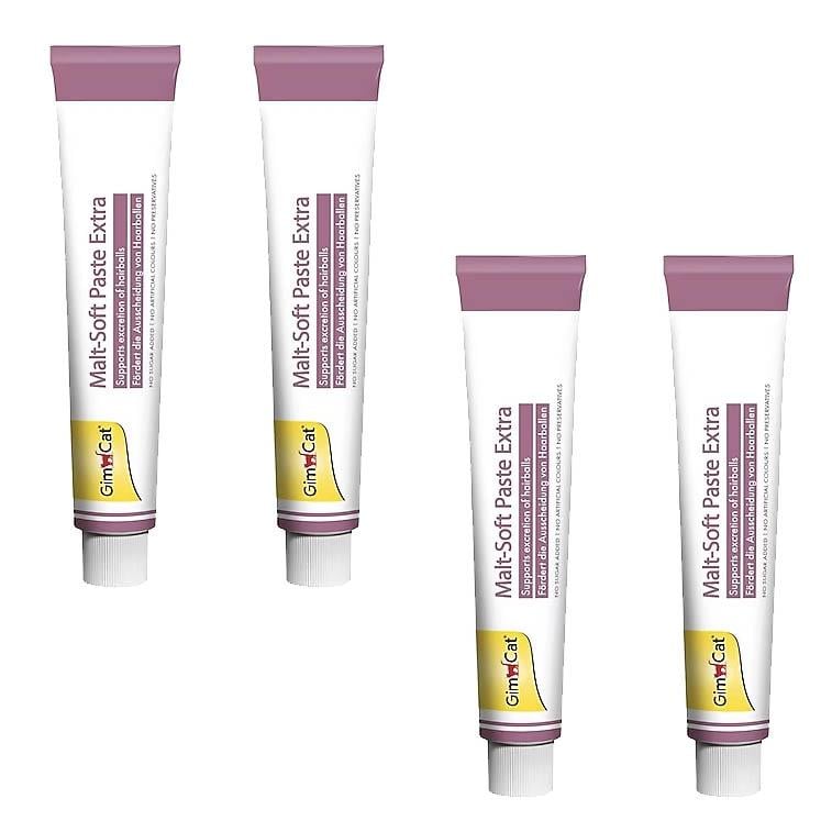 Gimcat Malt Soft Extra Tüy Yumaği Attıran Kedi Macunu 4 x 100 Gr