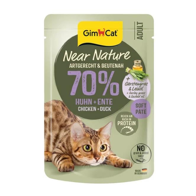 GimCat Near Nature Tavuklu Ve Ördekli Pate Konserve Kedi Maması 85 gr