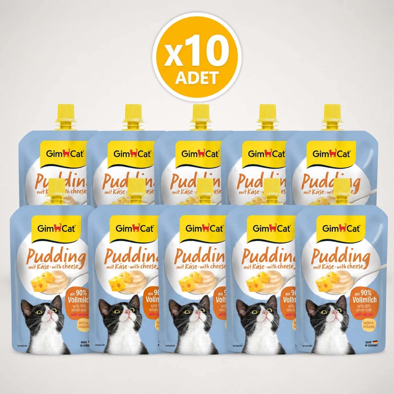 Gimcat Peynirli Kedi Pudingi 100 GrX10 ADET