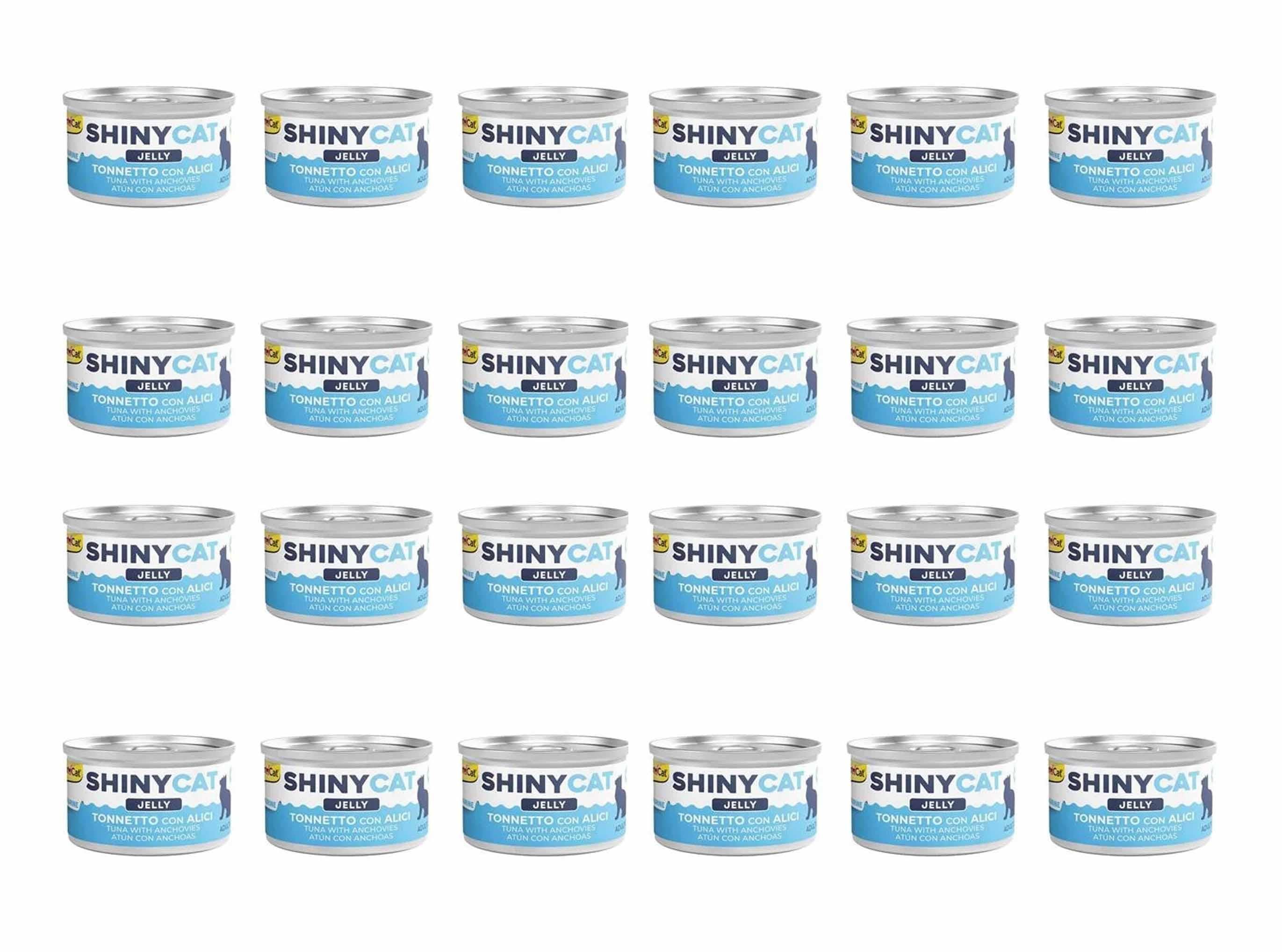 GimCat Shinycat Ançüezli Ton Balıklı Konserve Kedi Maması 70 Gr (24 Adet)