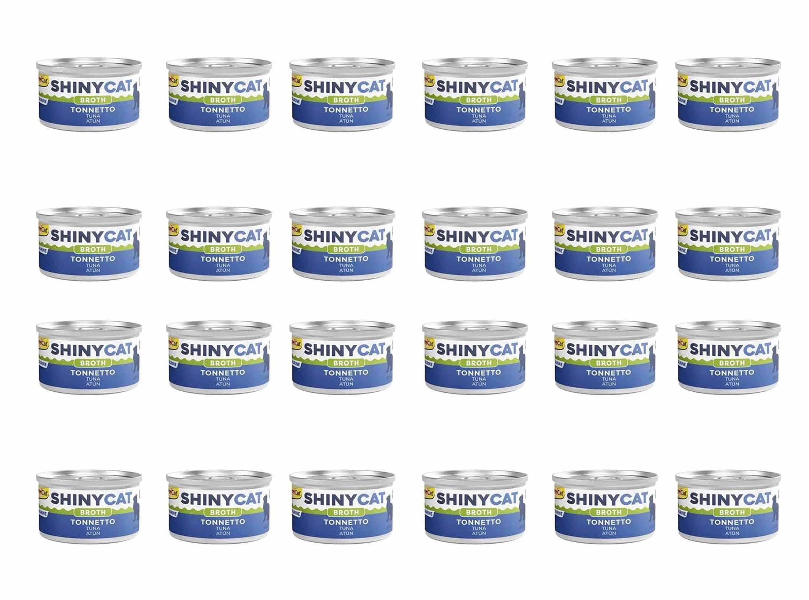 GimCat Shinycat Broth Ton Balıklı Konserve Kedi Maması 70 Gr (24 Adet)