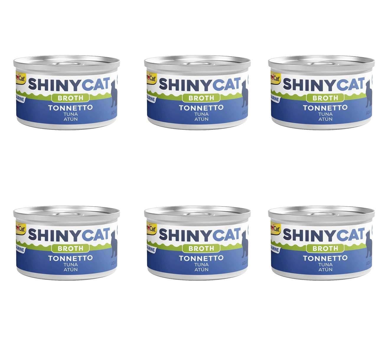 GimCat Shinycat Broth Ton Balıklı Konserve Kedi Maması 70 Gr (6 Adet)