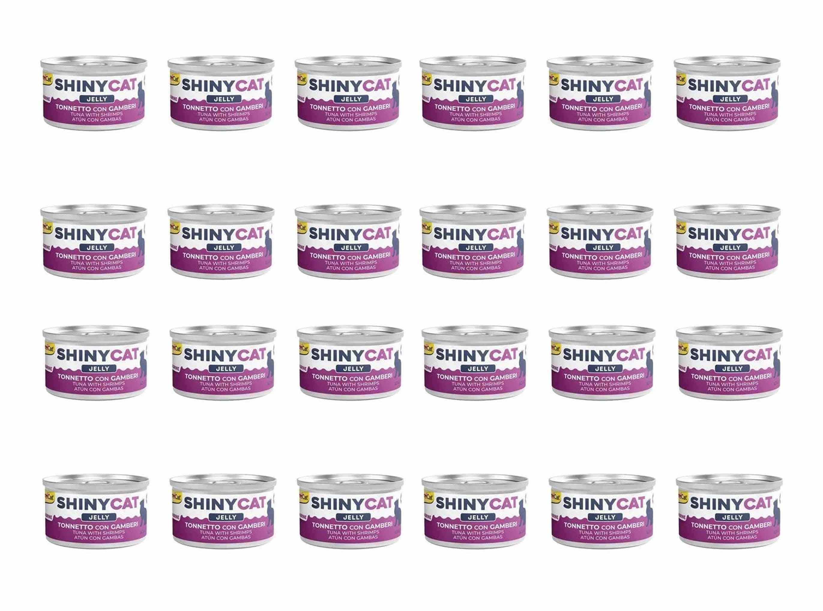 GimCat Shinycat Karidesli Ve Ton Balıklı Konserve Kedi Maması 70 Gr (24 Adet)