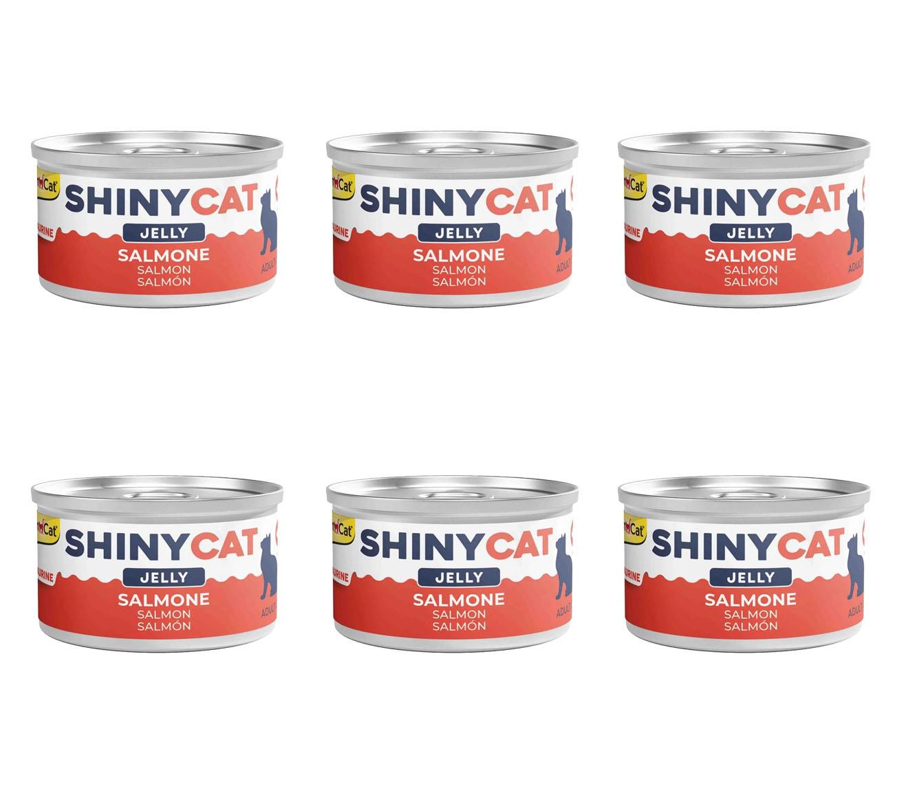 GimCat Shinycat Somonlu Konserve Kedi Maması 70 Gr (6 Adet)