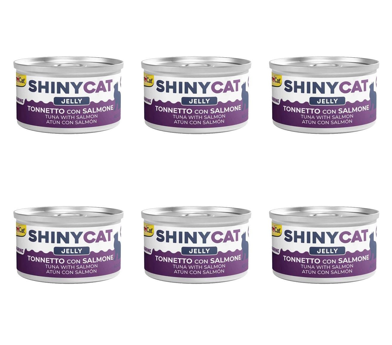 GimCat Shinycat Somonlu Ve Ton Balıklı Konserve Kedi Maması 70 Gr (6 Adet)