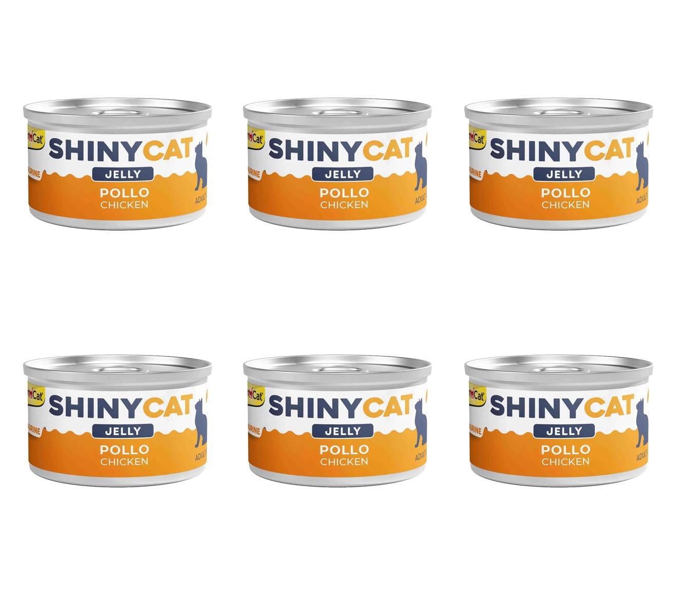 GimCat Shinycat Tavuklu Konserve Kedi Maması 70 Gr (6 Adet)