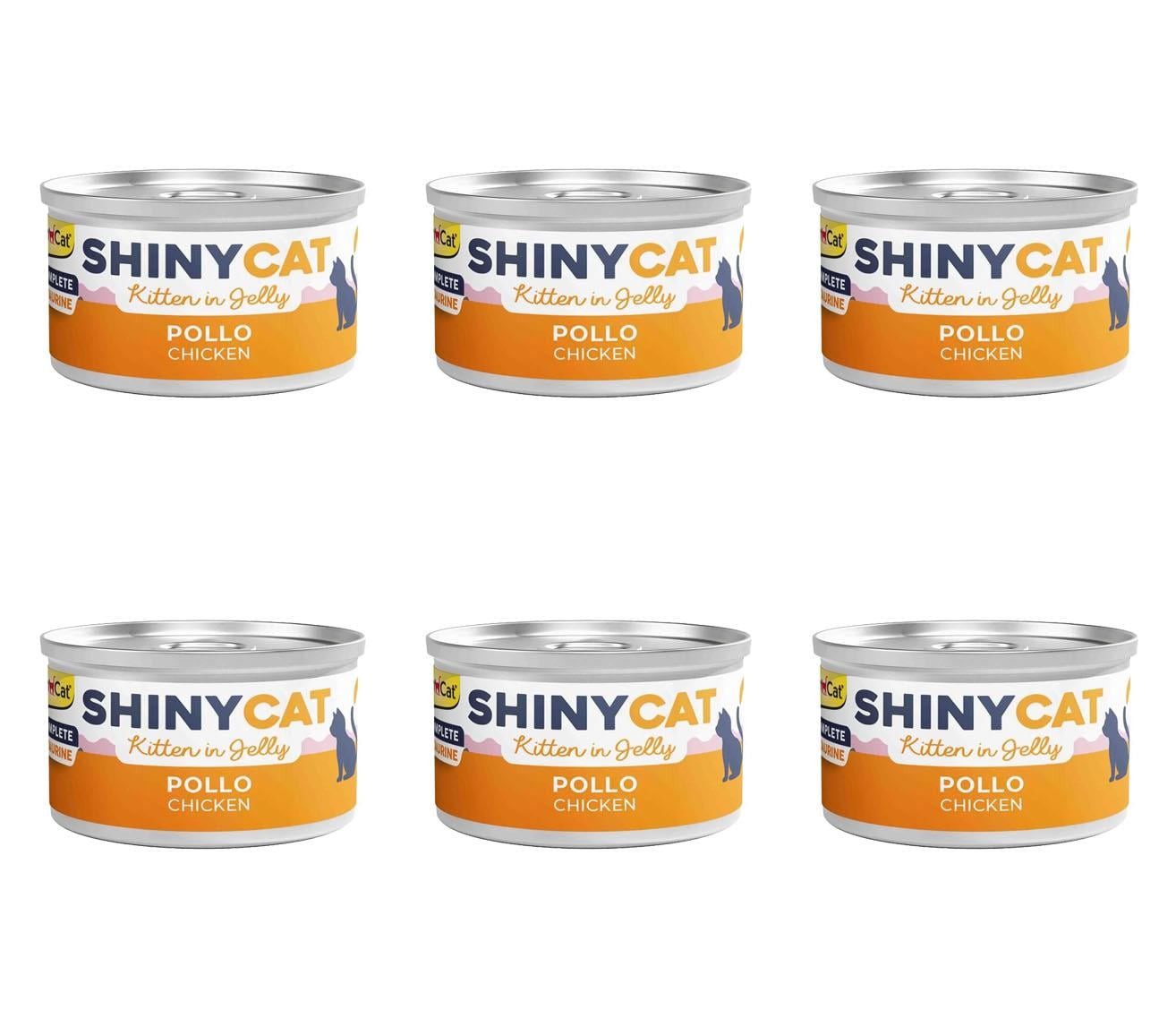 GimCat Shinycat Tavuklu Konserve Yavru Kedi Maması 70 Gr (6 Adet)
