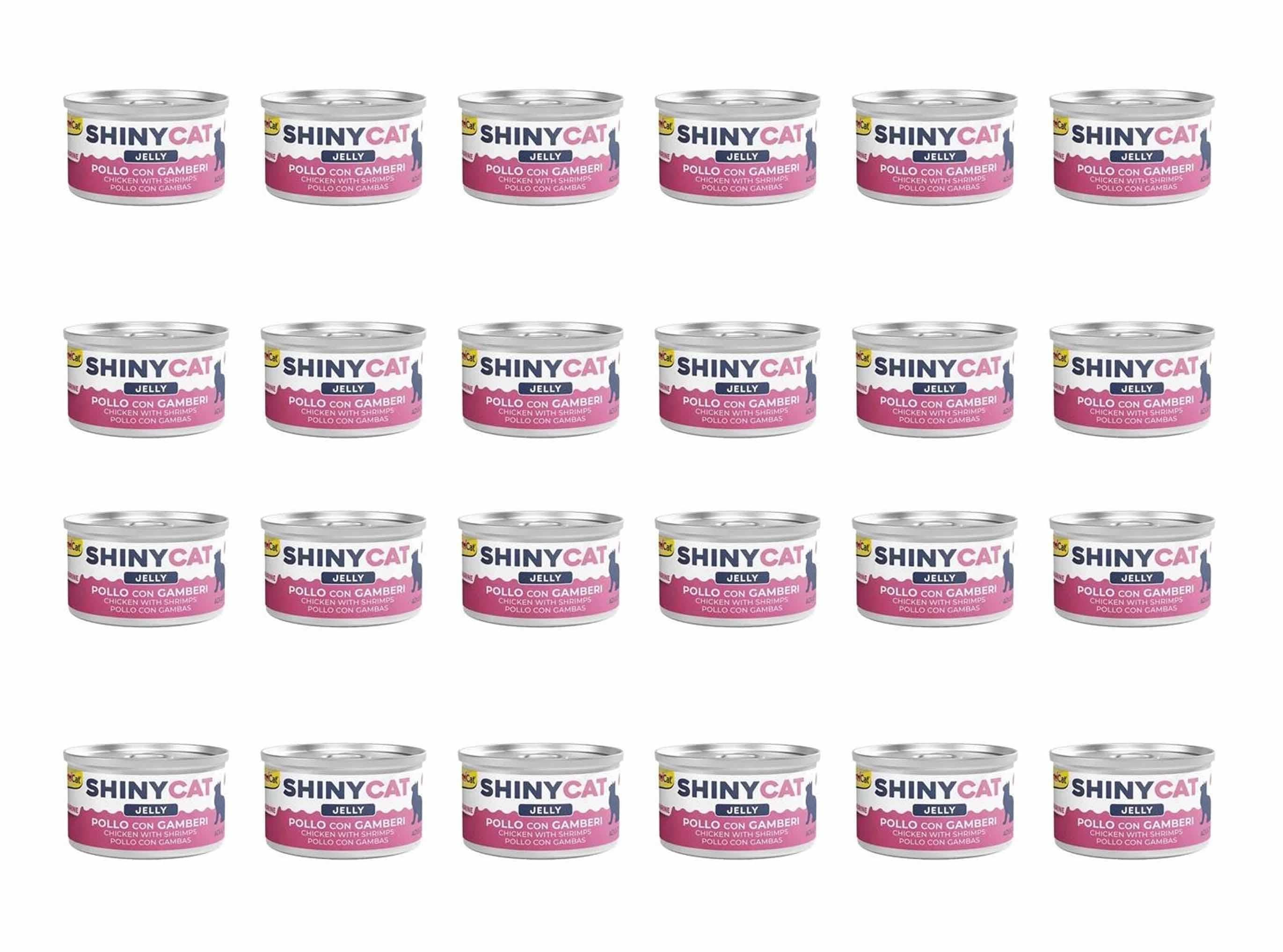GimCat Shinycat Tavuklu Ve Karidesli Konserve Kedi Maması 70 Gr (24 Adet)