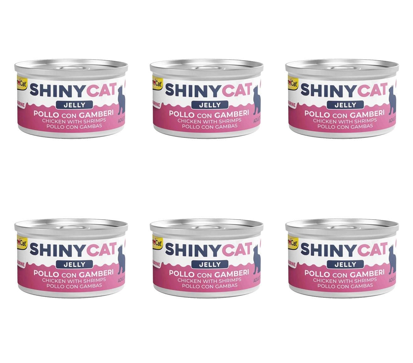GimCat Shinycat Tavuklu Ve Karidesli Konserve Kedi Maması 70 Gr (6 Adet)