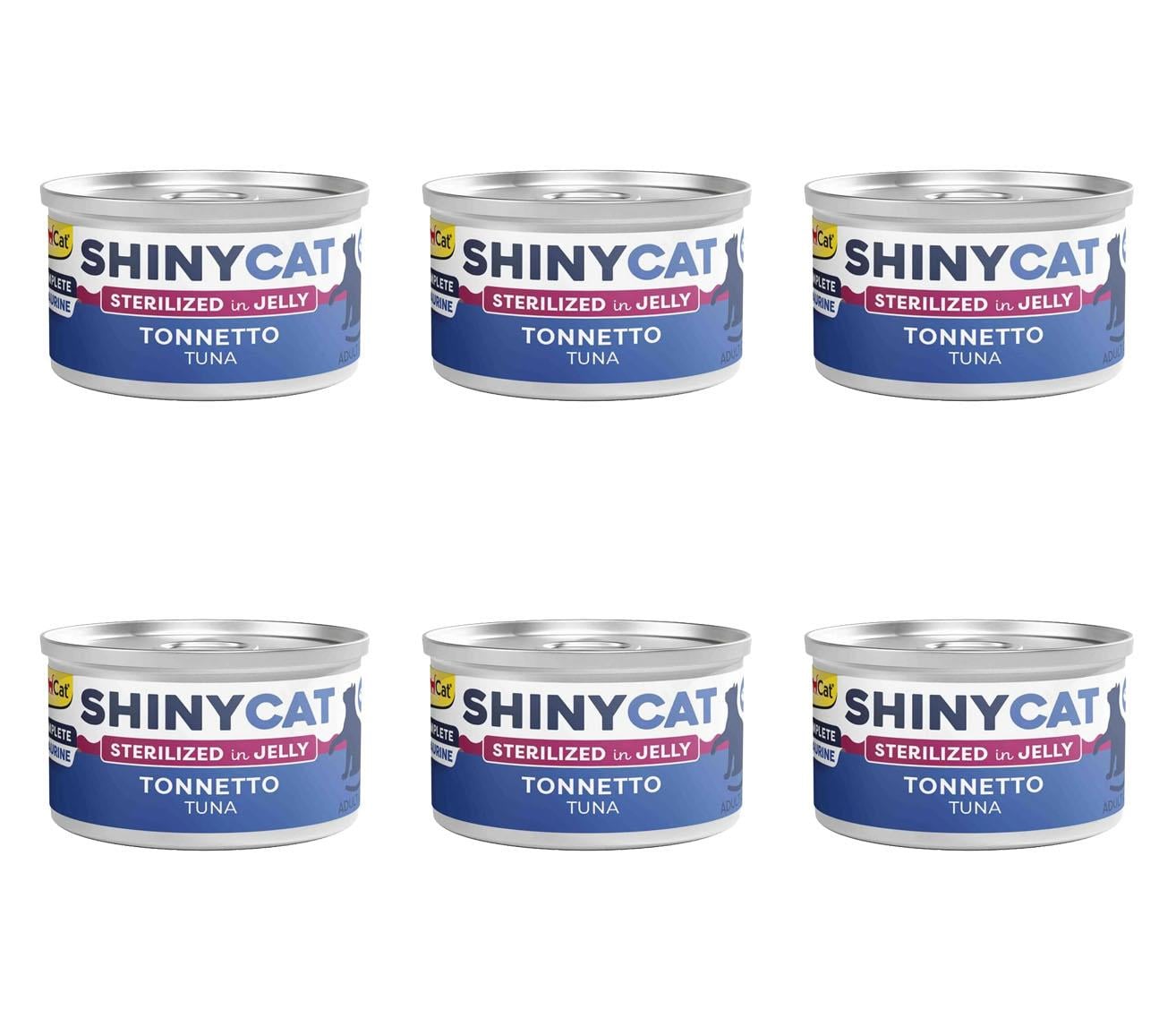 GimCat Shinycat Ton Balıklı Kısırlaştırılmış Konserve Kedi Maması 70 Gr (6 Adet)